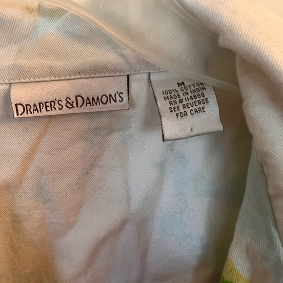 Colorful Watercolor Painting Blazer Sequins Draper’s And Damon’s Size Medium - Picture 4 of 4